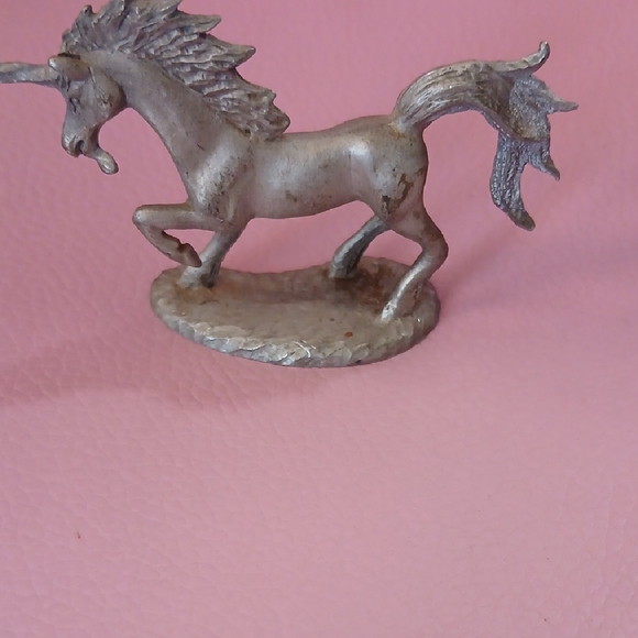 Silver Unicorn Home Art Sculpture - Picture 1 of 6